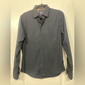 Denim & Flower Navy Blue Button Down Shirt